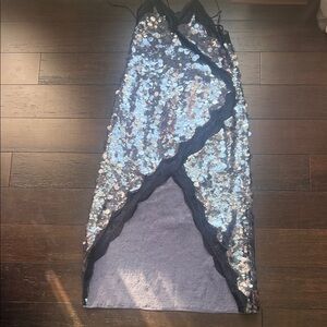 Zara Black Lace Sequin Dress